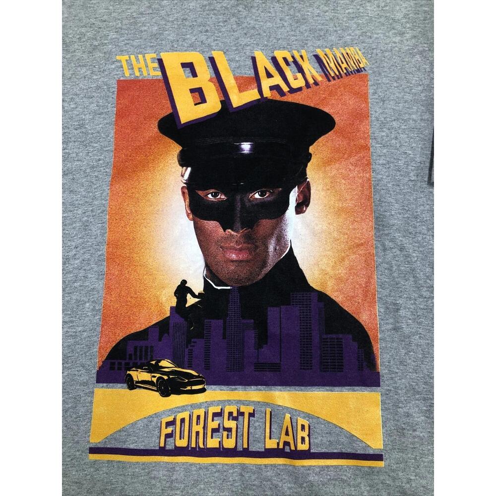 Vtg Kobe Bryant Shirt Black Mamba The Forest Lab La Lakers Nba Rare Gray Medium